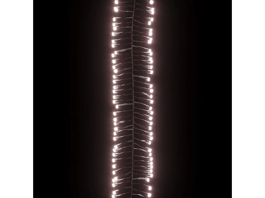 Ghirlanda luminosa a LED raggruppata 2000 LED Bianco caldo 17m PVC