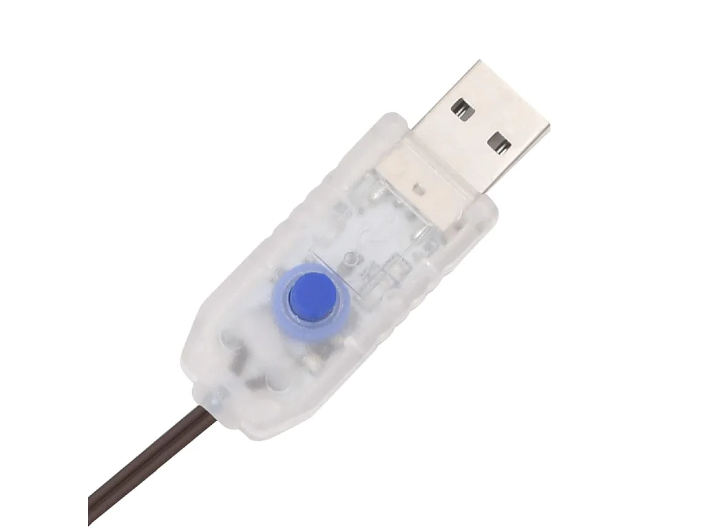 Decorações de Natal 6 peças renas 240 LED rattan branco quente