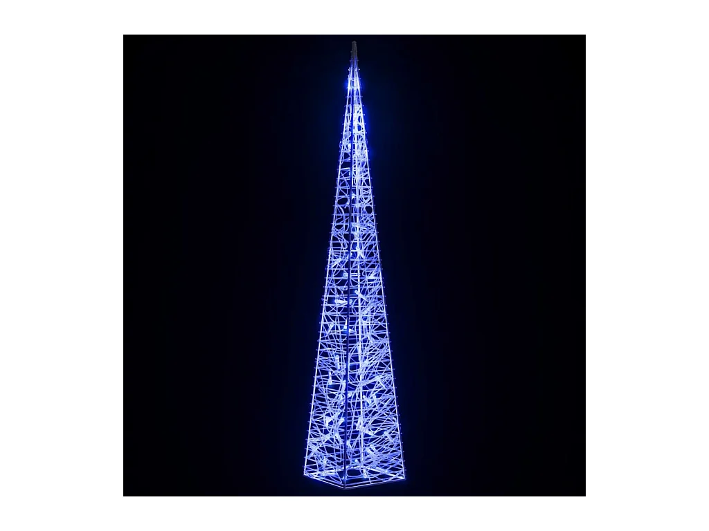 Cône lumineux décoratif à LED Acrylique Bleu 120 cm