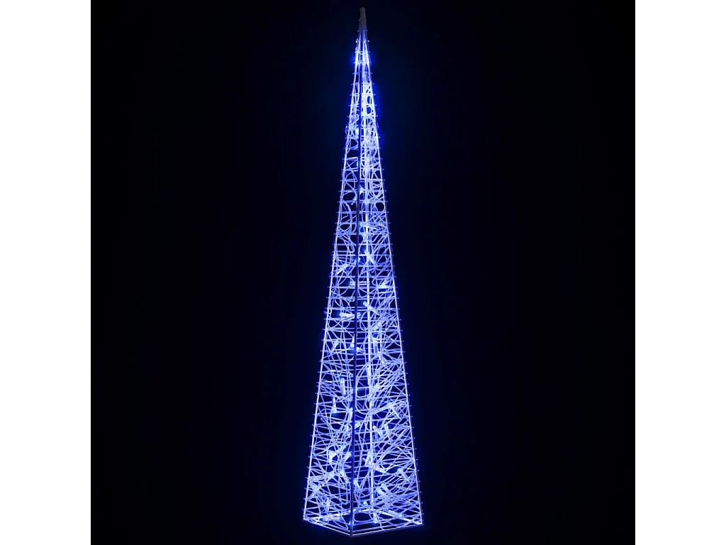 Cono de luz LED decorativo Acrílico Azul 120 cm