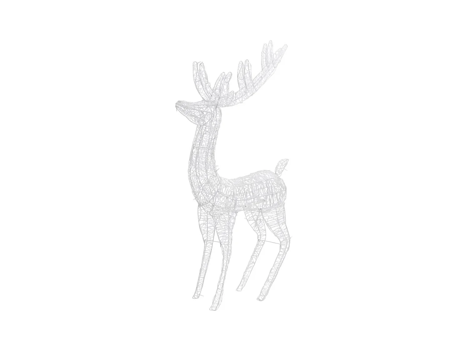 XXL Weihnachts-Rentier, Acryl, 250 LEDs, 3 Stück, 180 cm, Kaltweiß