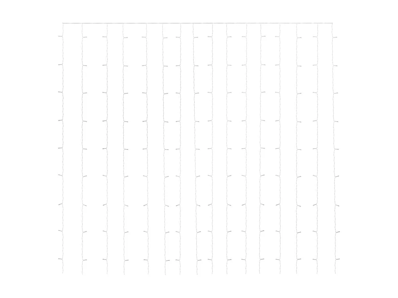 Rideaux lumineux à LED 3x3 m 300 LED Bleu 8 fonctions