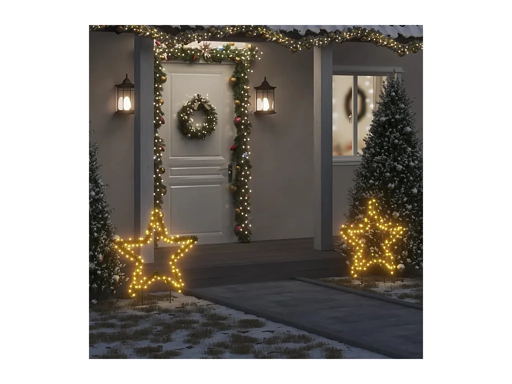 Weihnachtsstern-Lichtdekoration mit 115 LED-Stäben 85 cm