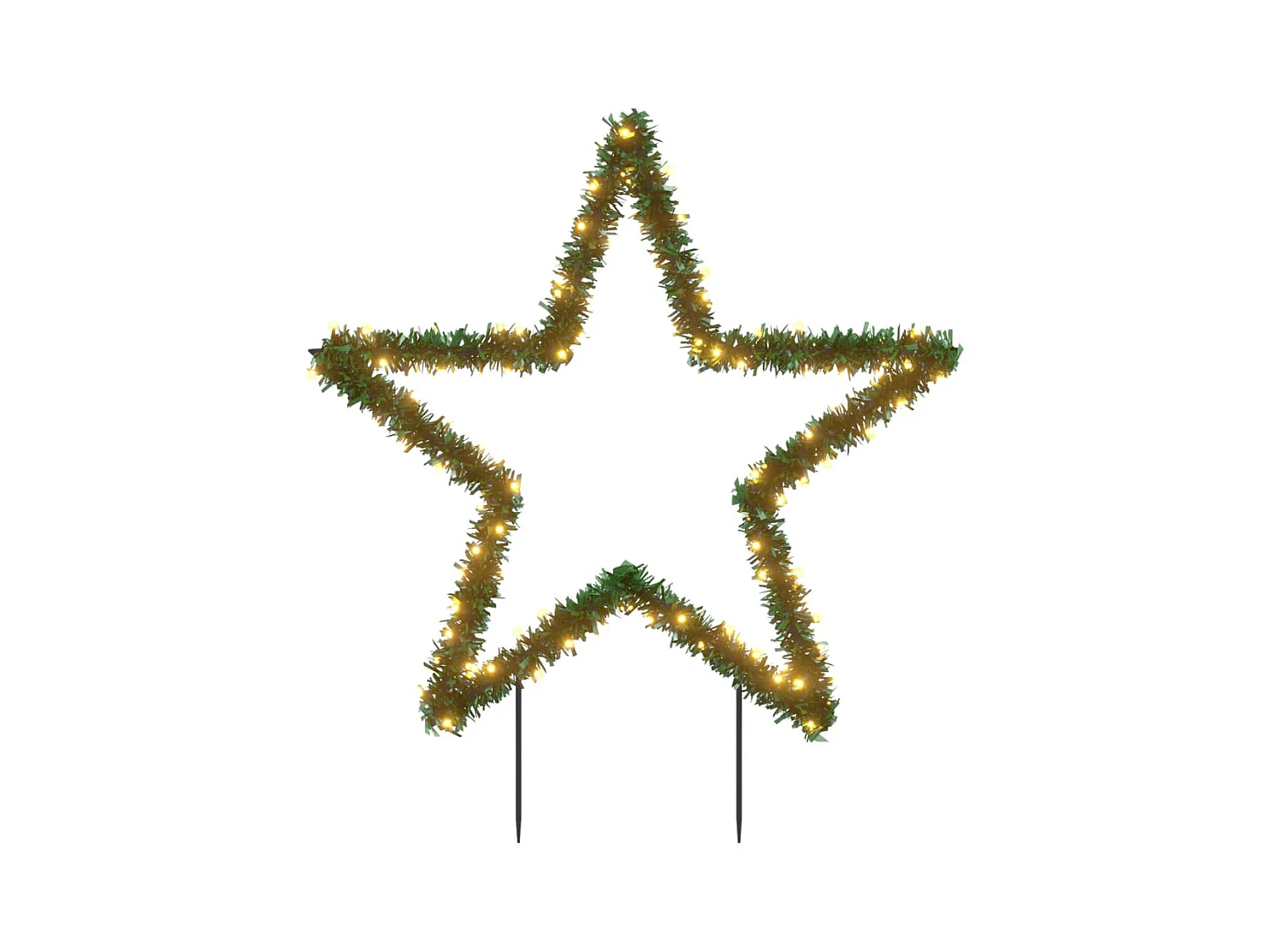 Weihnachtsstern-Lichtdekoration mit 115 LED-Stäben 85 cm
