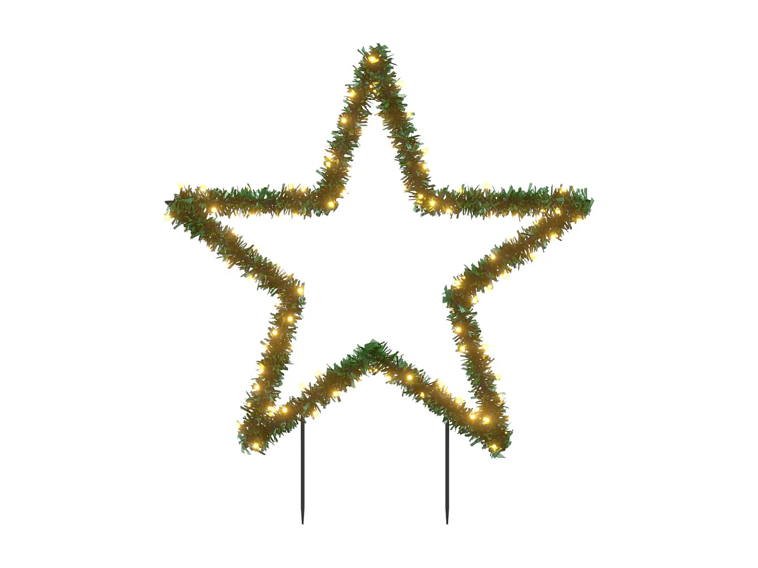 Décoration lumineuse étoile de Noël avec piquets 115 LED 85 cm