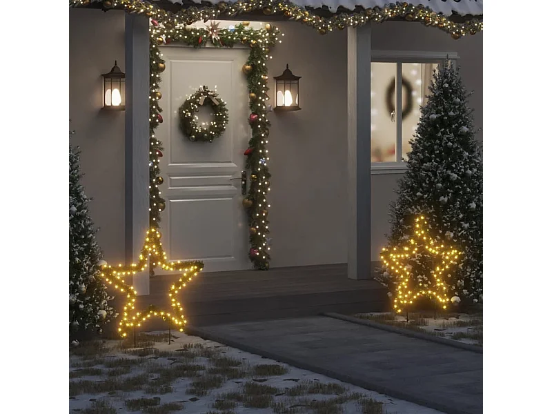 Weihnachtsstern-Lichtdekoration mit 115 LED-Stäben 85 cm