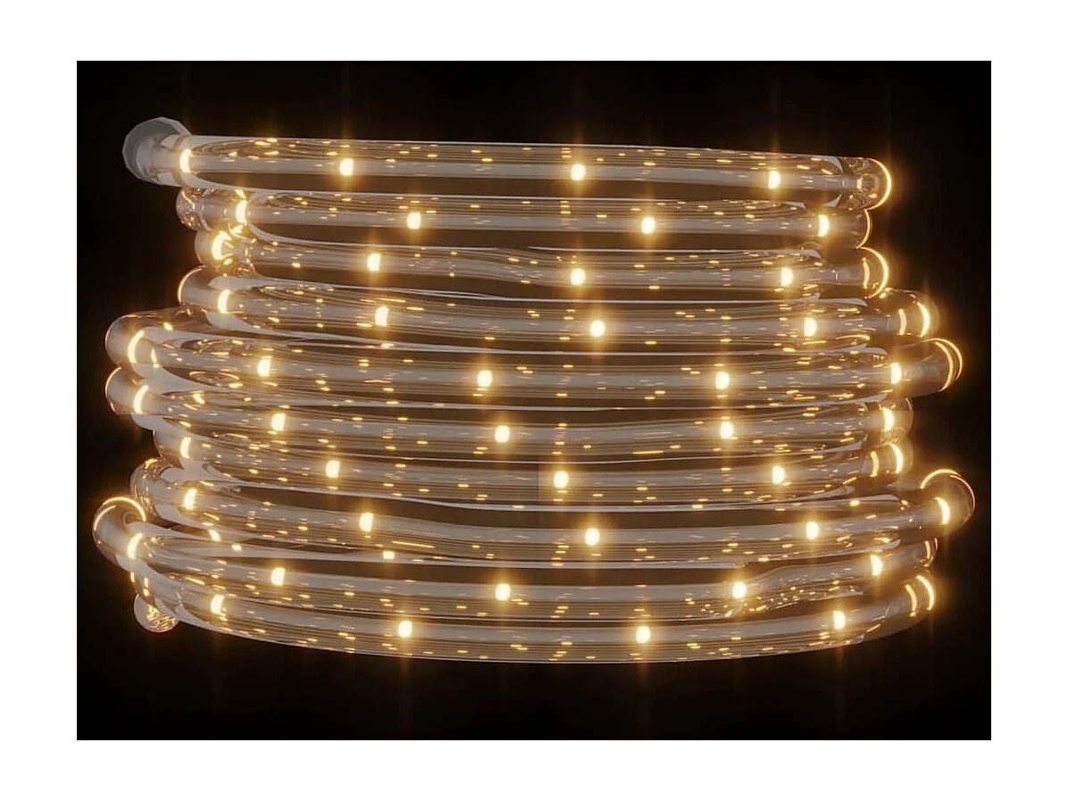 Cable de luz con 480 LEDs blanco cálido 20 m PVC