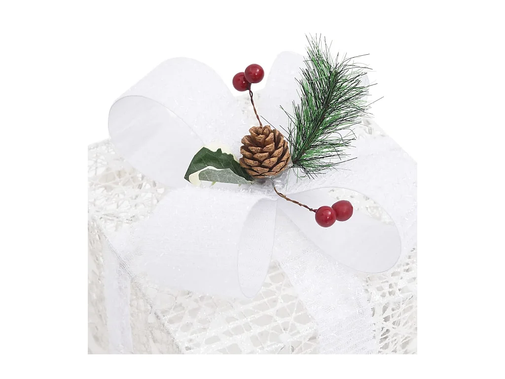 Boîtes-cadeaux de Noël décoratives 3 pcs Extérieur Intérieur