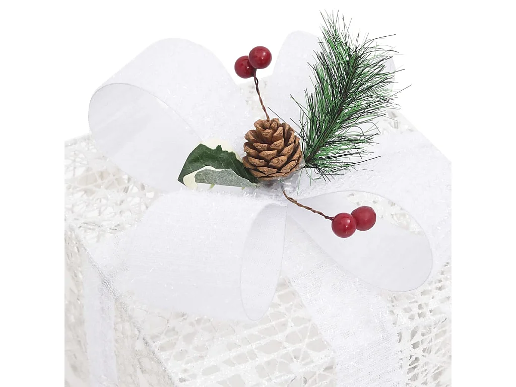 Boîtes-cadeaux de Noël décoratives 3 pcs Extérieur Intérieur