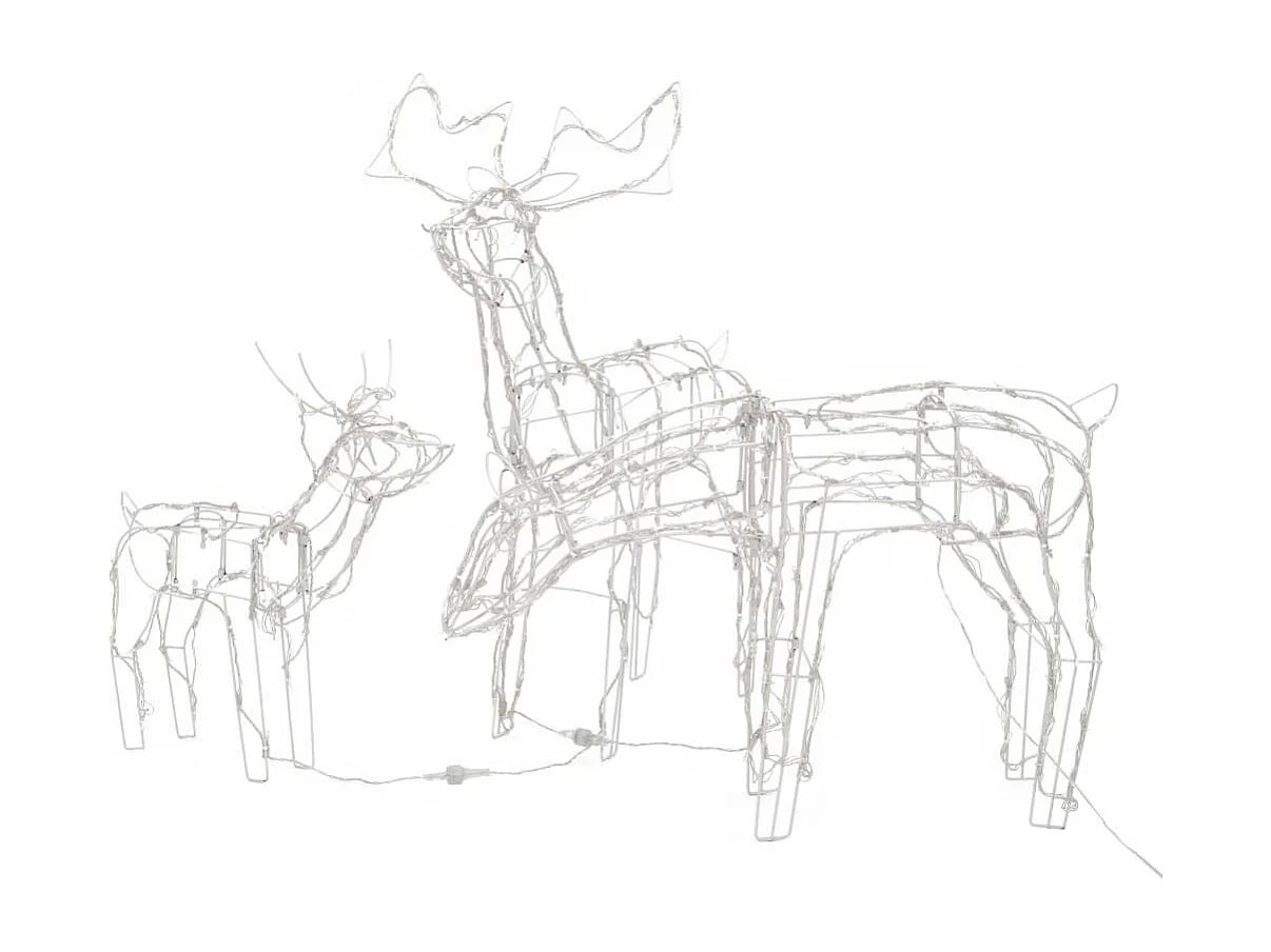 Cordon lumineux de Noël 3 pcs Rennes 229 LED