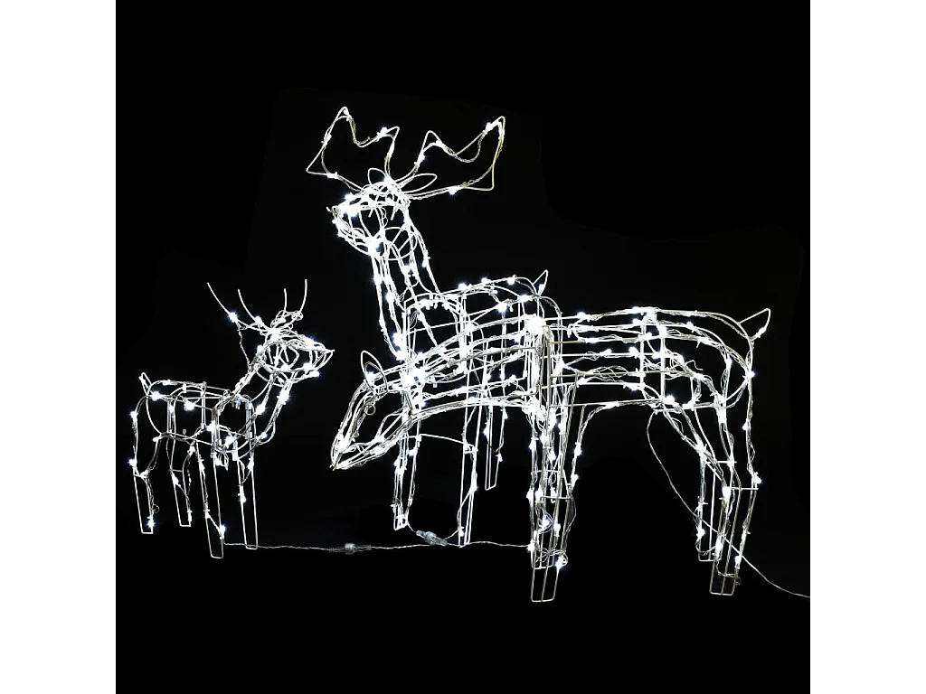 Cordon lumineux de Noël 3 pcs Rennes 229 LED