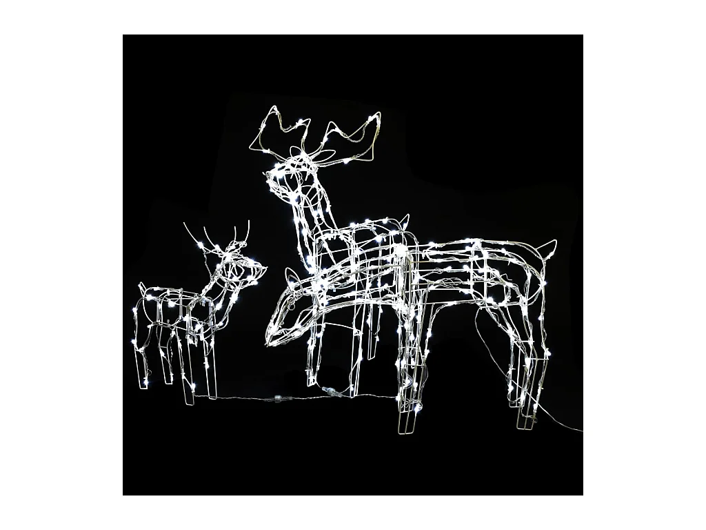 Cordon lumineux de Noël 3 pcs Rennes 229 LED
