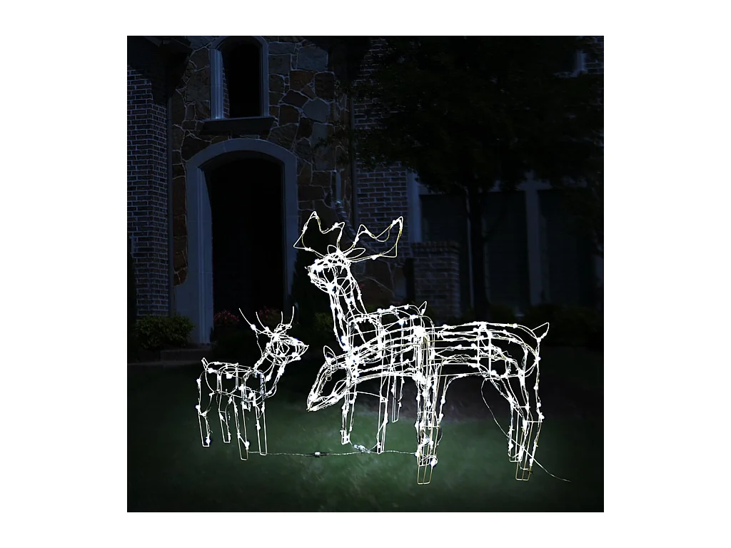 Cordon lumineux de Noël 3 pcs Rennes 229 LED