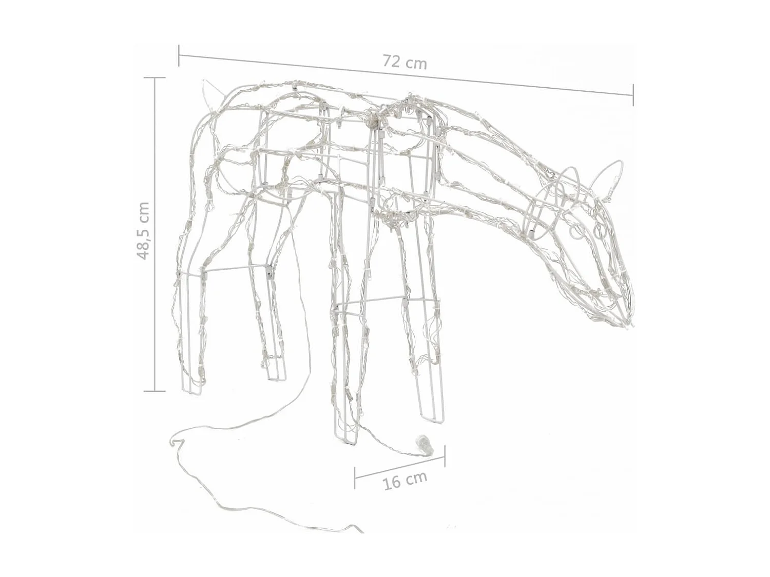 Cordon lumineux de Noël 3 pcs Rennes 229 LED
