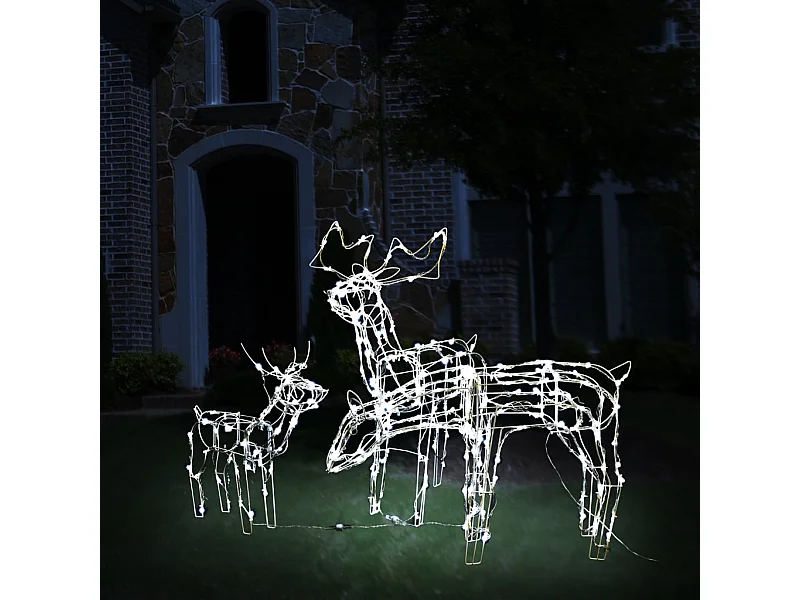 Cordon lumineux de Noël 3 pcs Rennes 229 LED