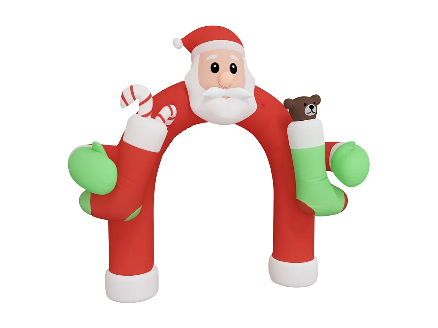 Puerta hinchable de arco navideño con LED 320 cm