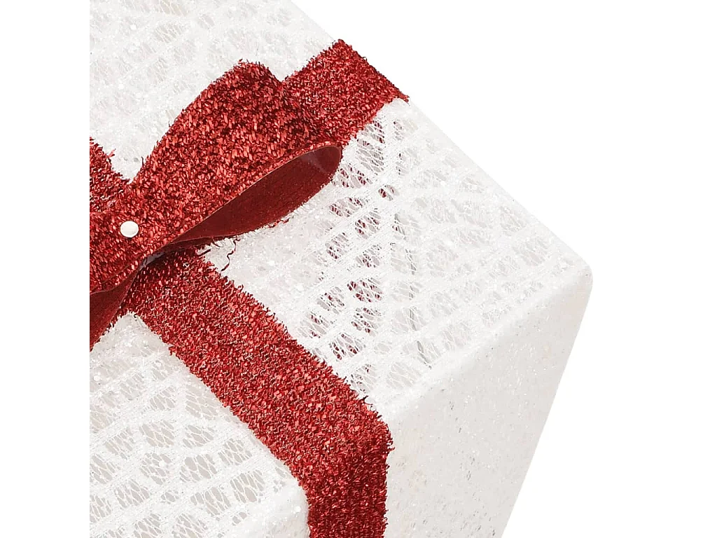 Boîtes de Noël lumineuses 3 pcs 64 LED blanc chaud