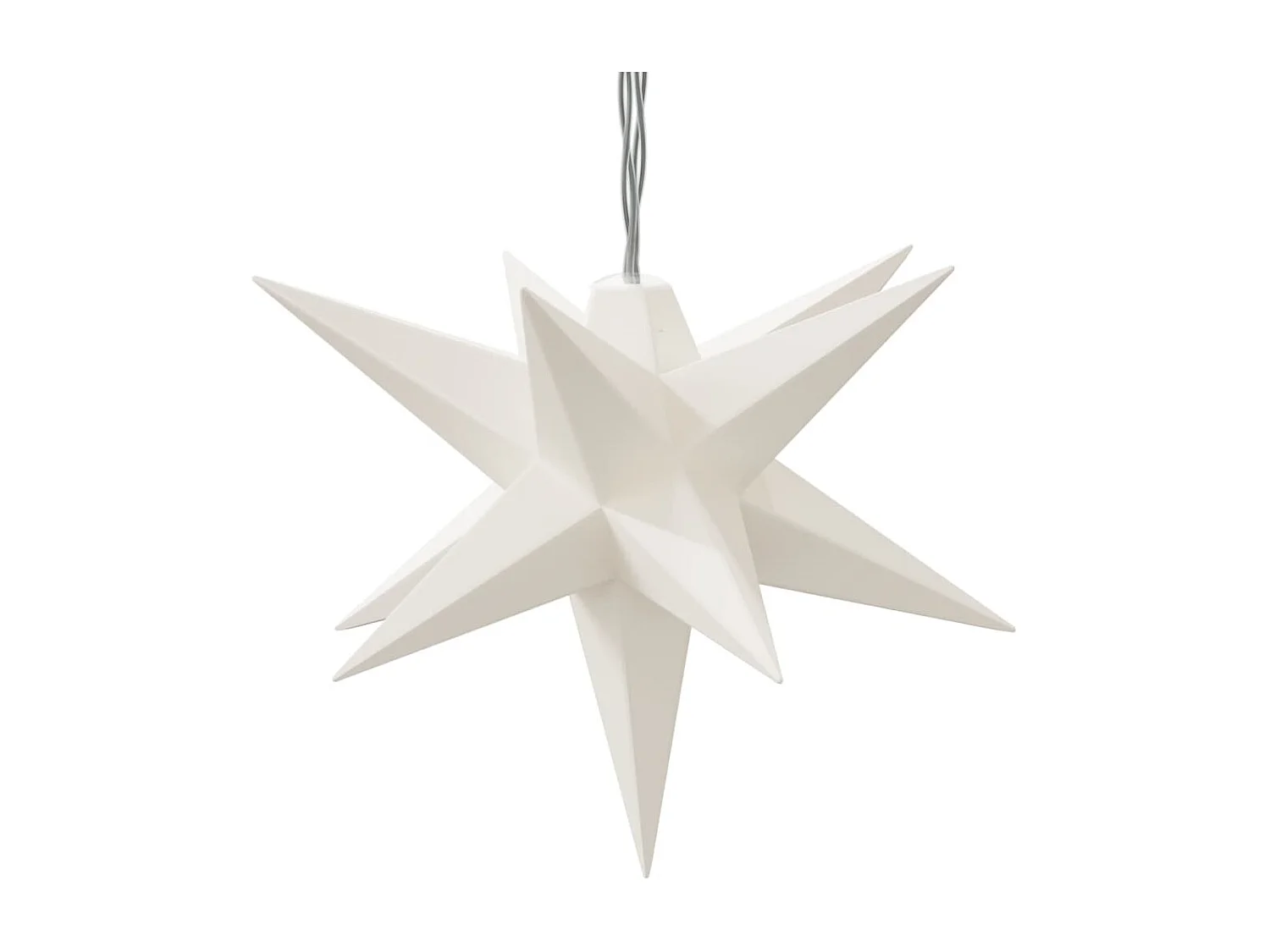 Luce natalizia 10 LED bianca 10 cm