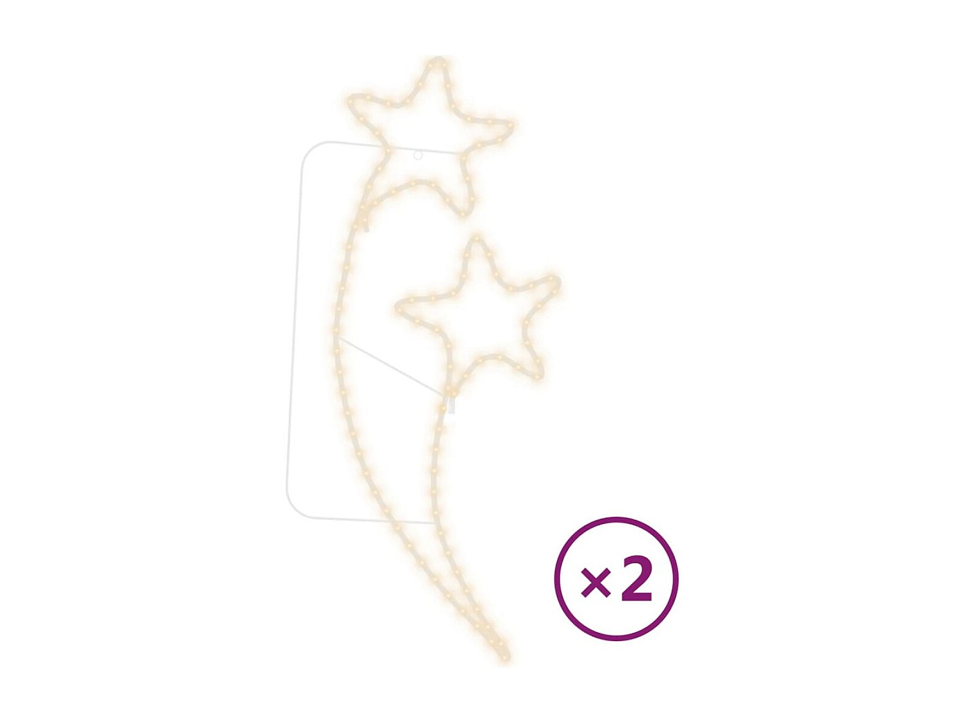 BXROIU 2 X 20LEDs Catena Luminosa Luci Stringa Ghirlanda filo d'argento Batteria Operazione 2 Modalità Flash per Festa/Matrimonio/Giardino/Natale interno(2 Mètres, Bianco Caldo