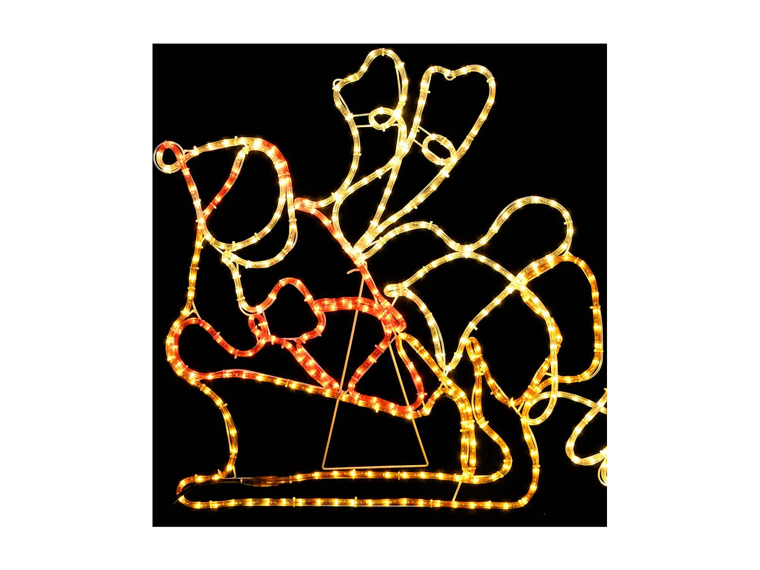 Cordon lumineux de Noël 6 Rennes XXL et traîneau 2160 LED 7 m