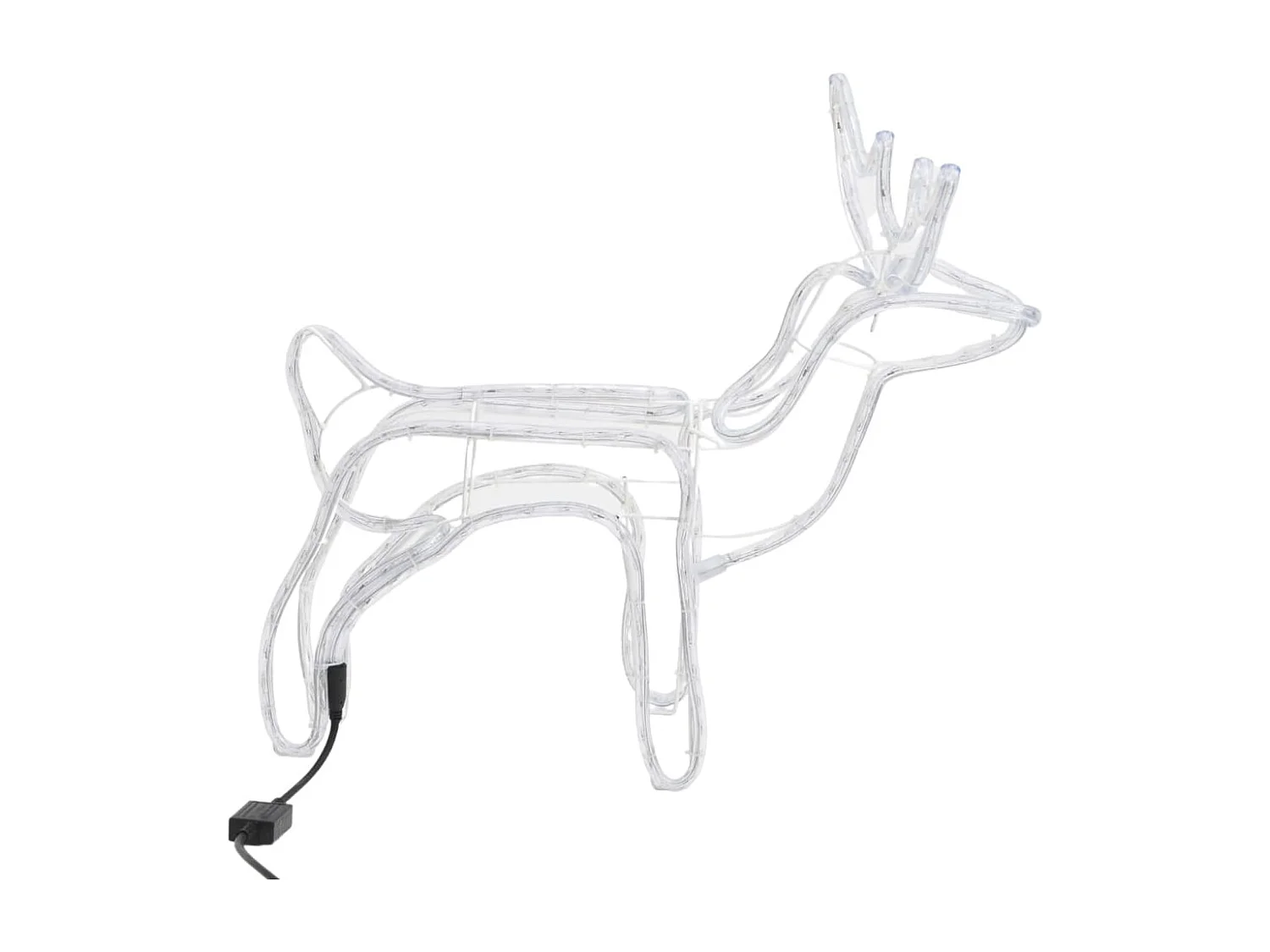 Rena de Natal Branco quente 60x30x60 cm