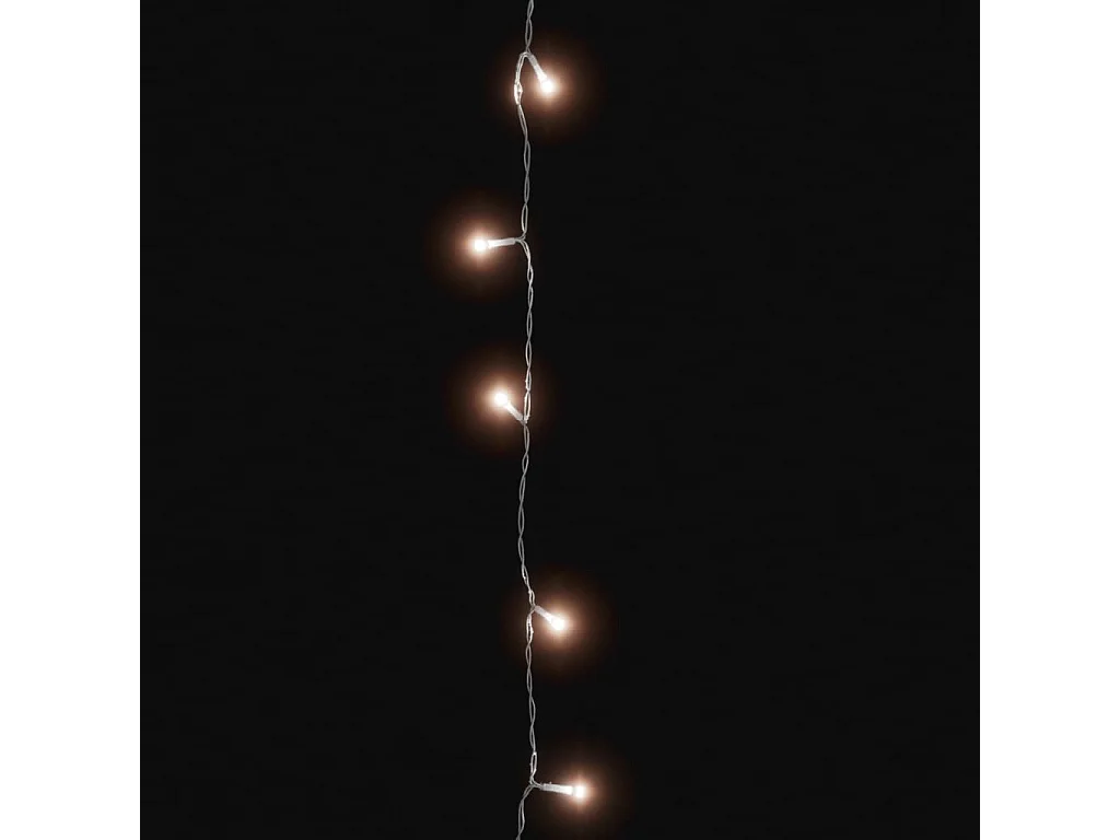 Guirlanda de LED com 150 LEDs brancos quentes 15 m PVC