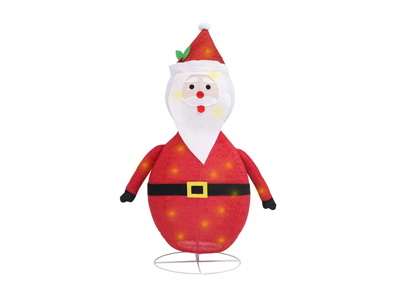 Décoration de Noël Figurine Père Noël LED Tissu de luxe 60 cm