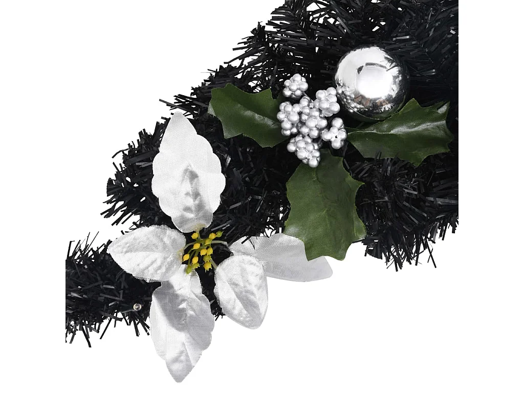 Arche de Noël avec lumières LED Noir 90 cm PVC