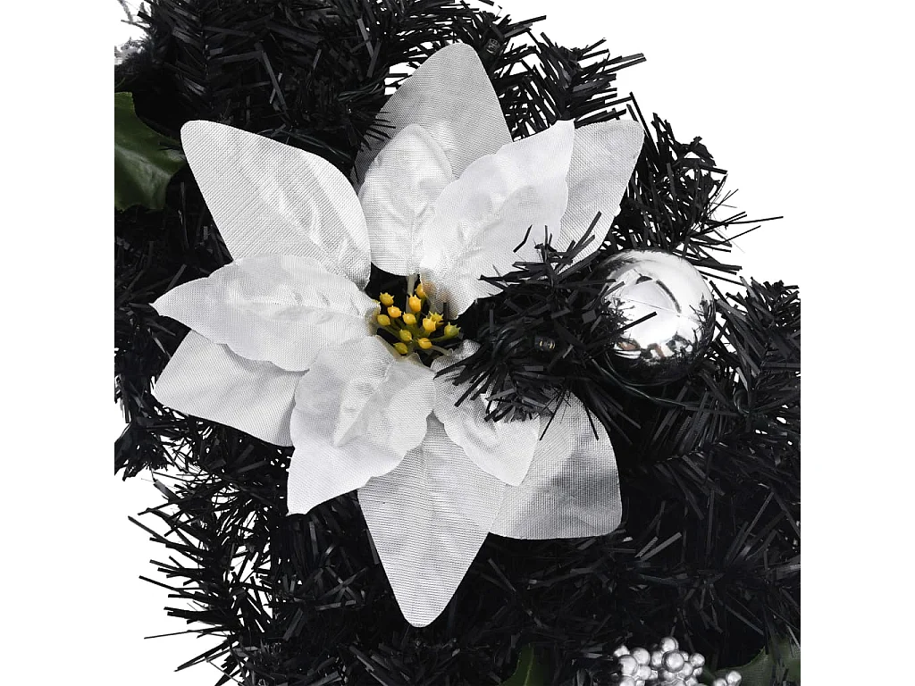 Arche de Noël avec lumières LED Noir 90 cm PVC