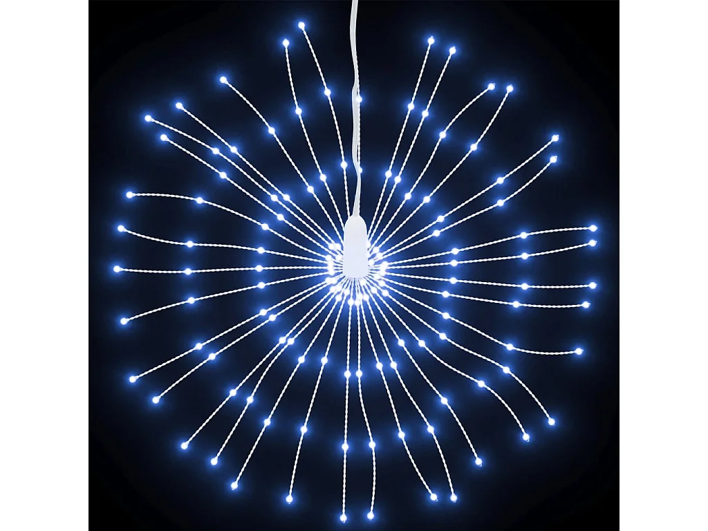 Stella di Natale radiante 140 LED 8 pz bianco freddo 17 cm