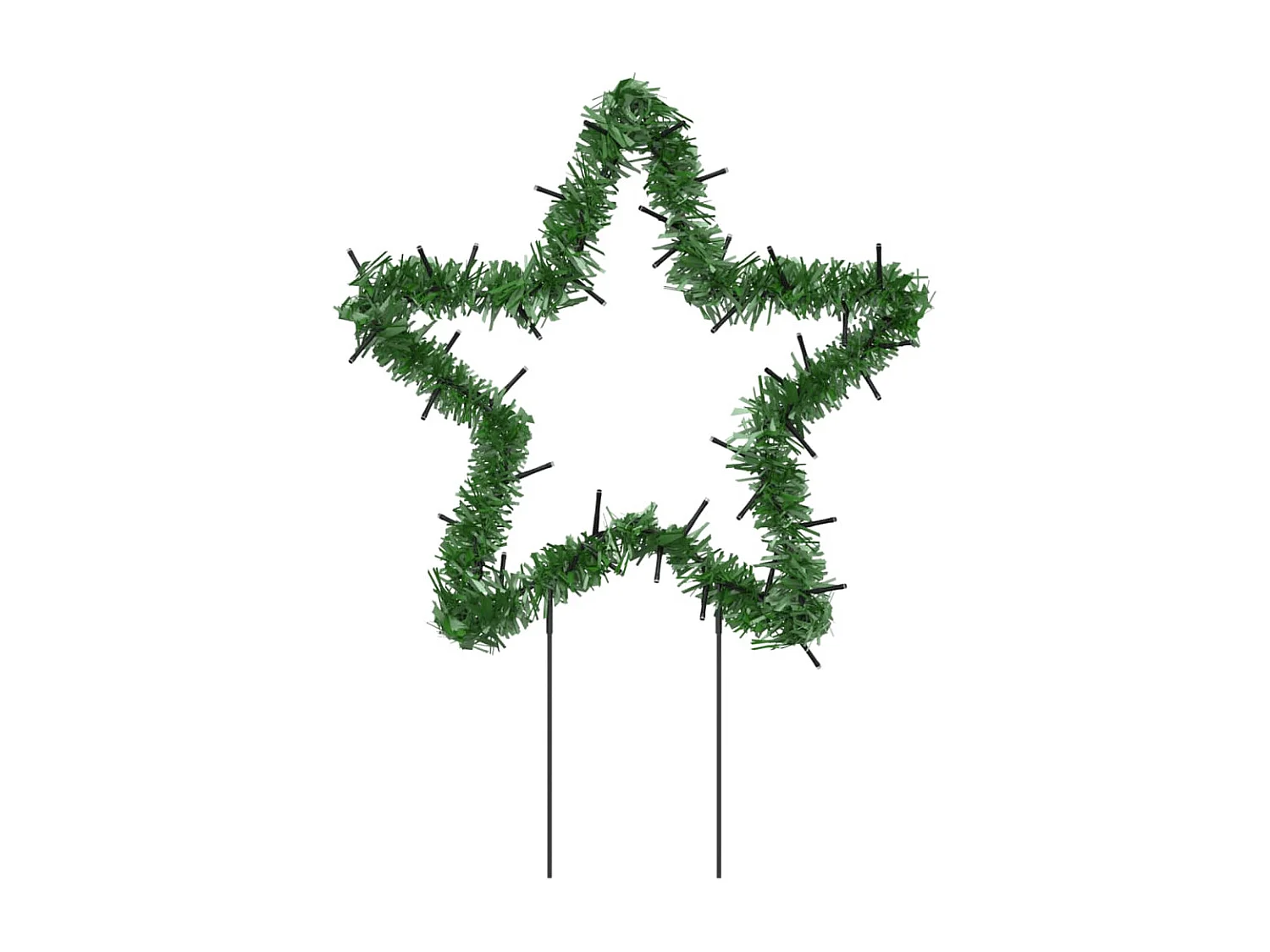 Décoration lumineuse étoile de Noël piquets 3 pcs 50 LED 29 cm