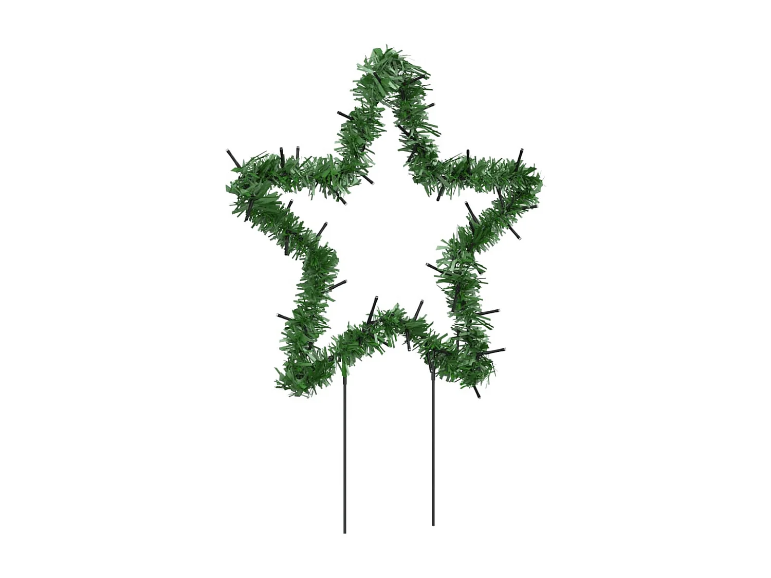 Décoration lumineuse étoile de Noël piquets 3 pcs 50 LED 29 cm