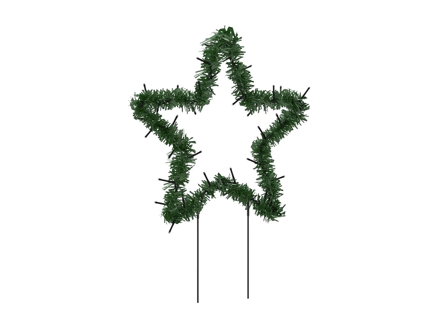 Décoration lumineuse étoile de Noël piquets 3 pcs 50 LED 29 cm