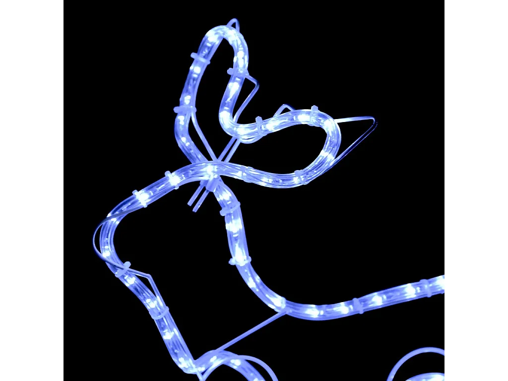 Décoration de Noël d'extérieur Renne et traîneau 576 LED