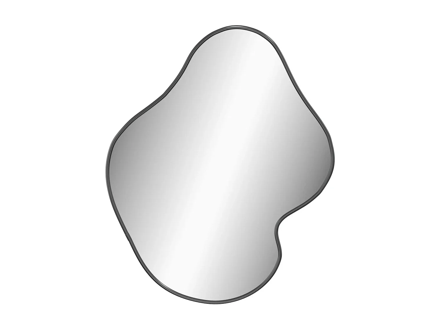 Espelho de parede 50x40 cm preto