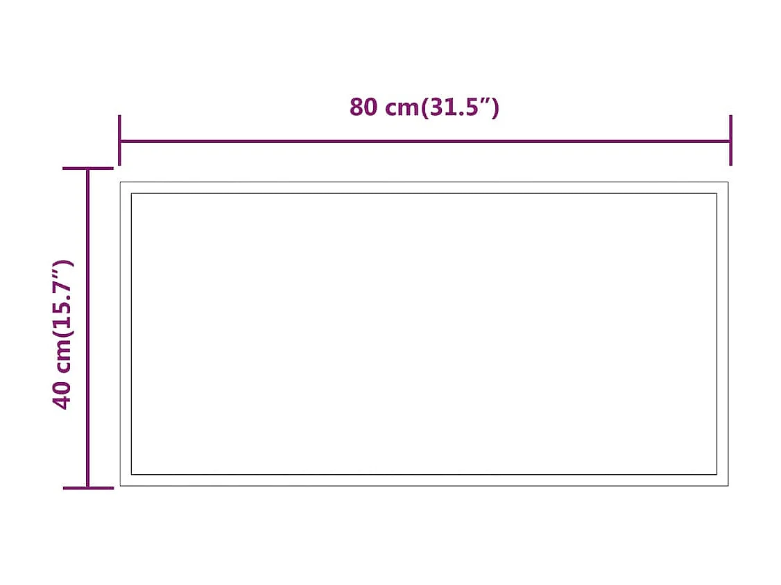 Specchio da Bagno con Luci LED 40x80 cm