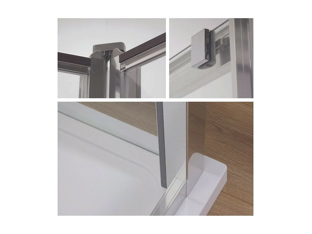 Porte de douche 190 x 90 cm JACOB DELAFON Serenity pivotante et silencieuse