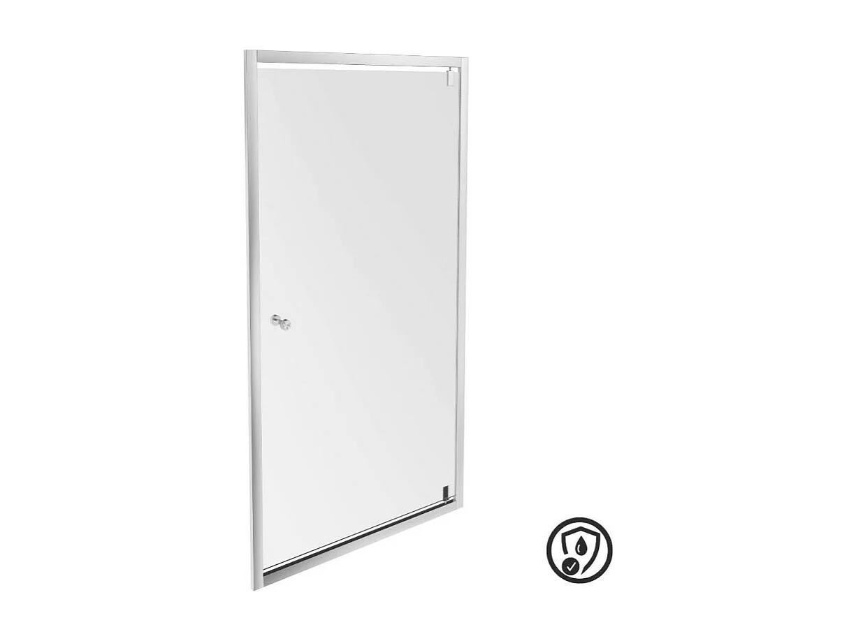 Porte de douche 190 x 90 cm JACOB DELAFON Serenity pivotante et silencieuse