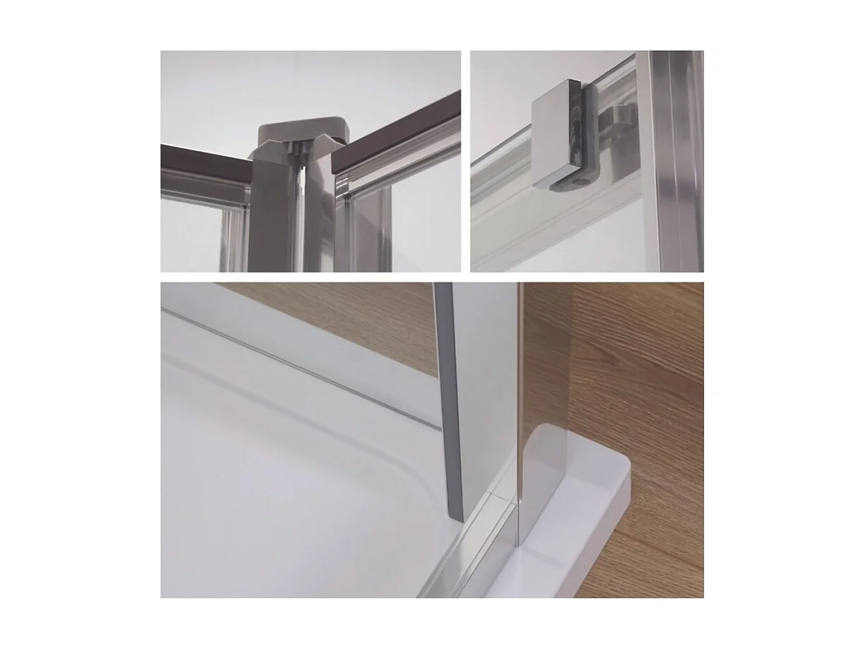 Porte de douche 190 x 90 cm JACOB DELAFON Serenity pivotante et silencieuse