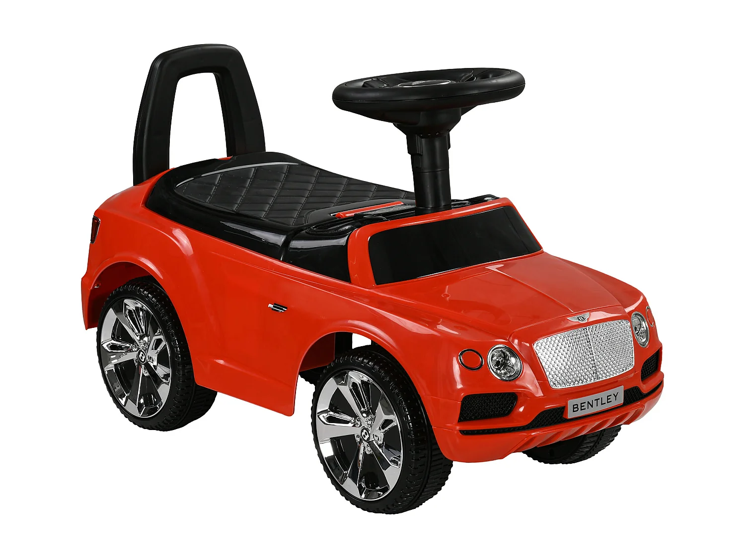Porteur trotteur enfants voiture licence Bentley Bentayga 18-36 mois coffre - klaxon - 67 x 29 x 39 cm rouge