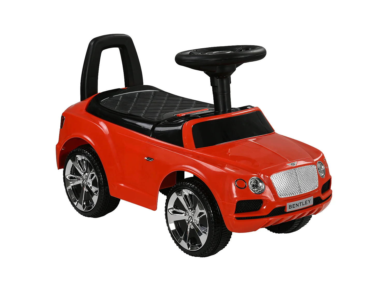Porteur trotteur enfants voiture licence Bentley Bentayga 18-36 mois coffre - klaxon - 67 x 29 x 39 cm rouge
