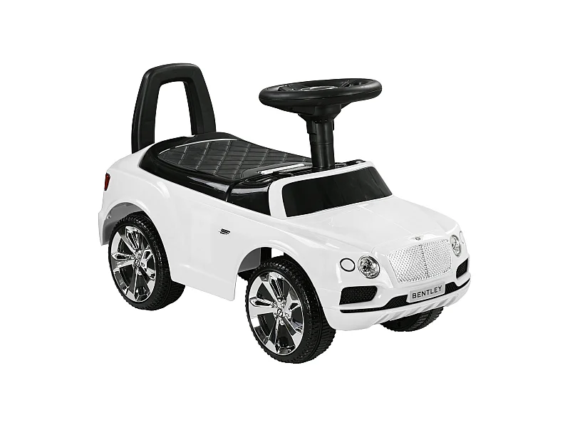 Porteur trotteur enfants voiture licence Bentley Bentayga 18-36 mois coffre - klaxon - 67 x 29 x 39 cm blanc
