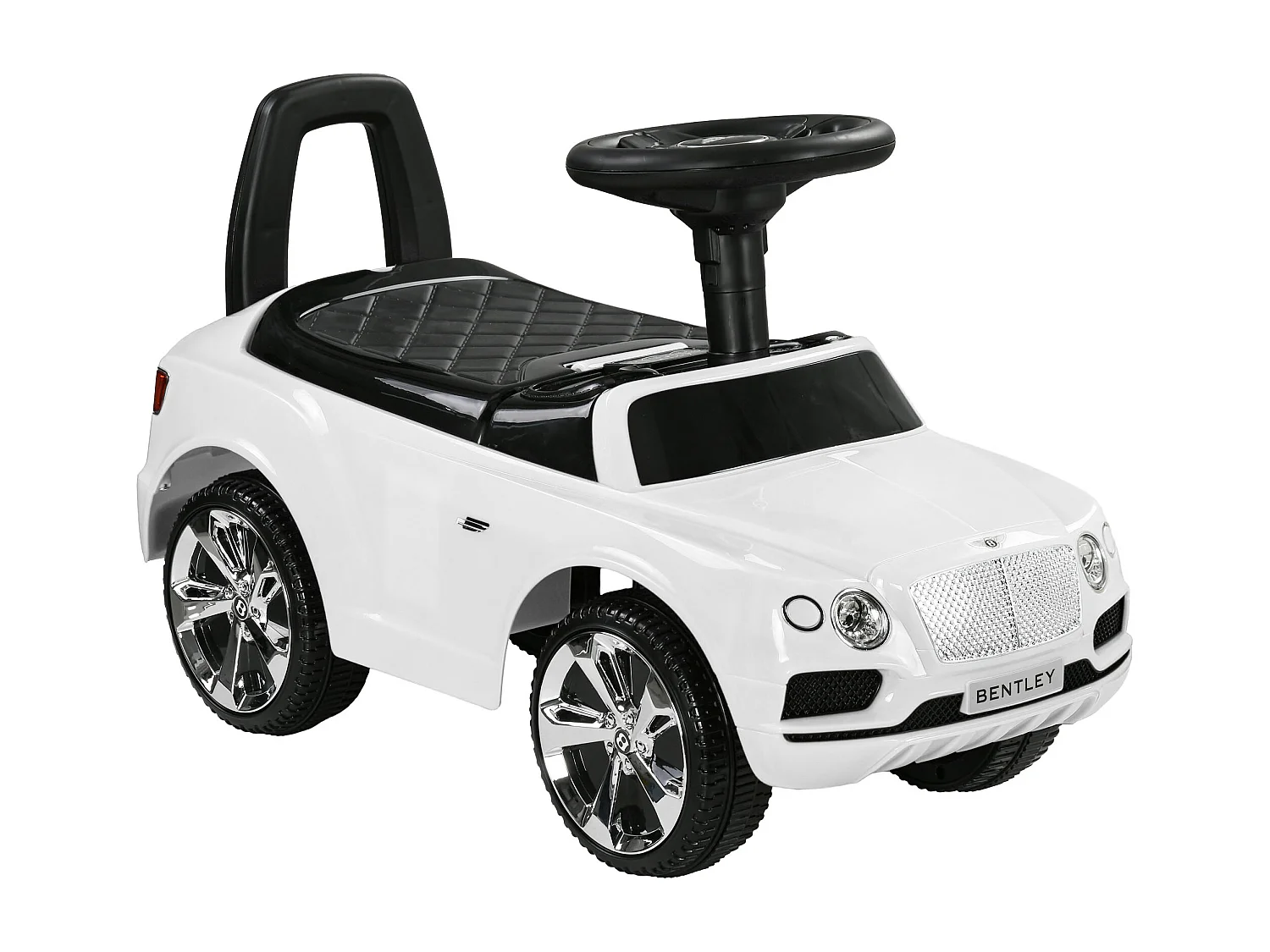 Porteur trotteur enfants voiture licence Bentley Bentayga 18-36 mois coffre - klaxon - 67 x 29 x 39 cm blanc