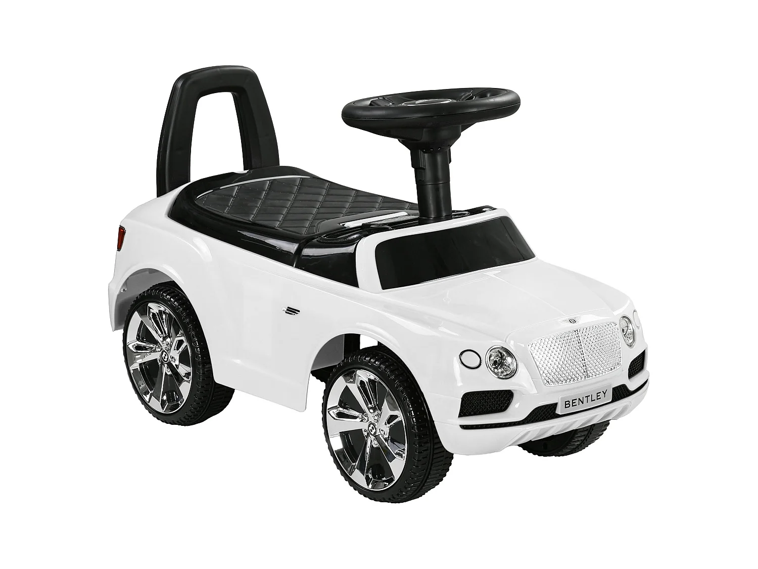 Porteur trotteur enfants voiture licence Bentley Bentayga 18-36 mois coffre - klaxon - 67 x 29 x 39 cm blanc