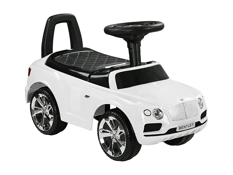 Porteur trotteur enfants voiture licence Bentley Bentayga 18-36 mois coffre - klaxon - 67 x 29 x 39 cm blanc