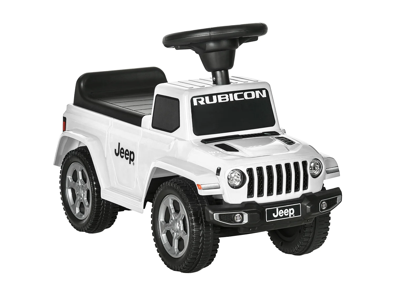 Porteur enfant voiture 18-36 mois klaxon bruit moteur coffre butée arrière anti-basculement blanc