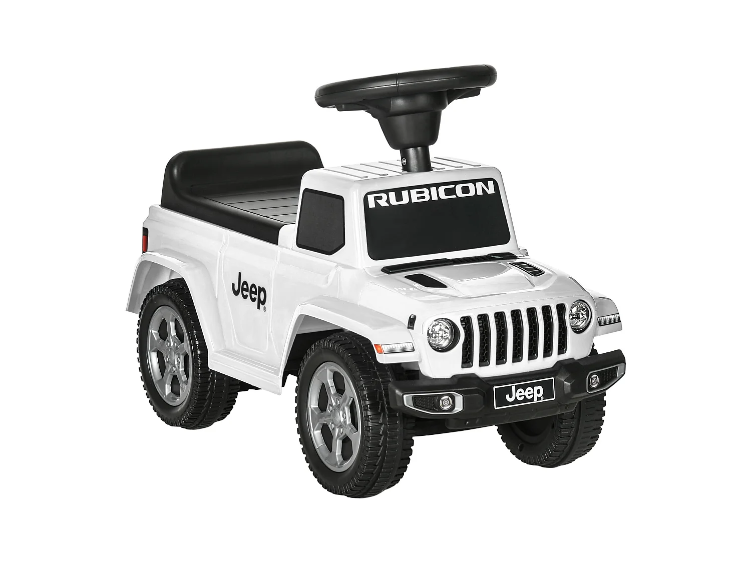 Porteur enfant voiture 18-36 mois klaxon bruit moteur coffre butée arrière anti-basculement blanc