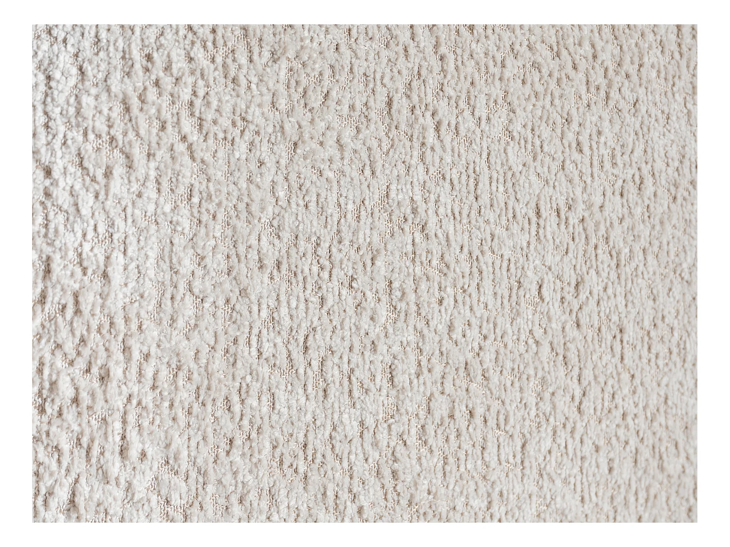 Canapé abatible - 140 x 190 cm - Tela rizada - Beige - DAMADO II de Pascal Morabito