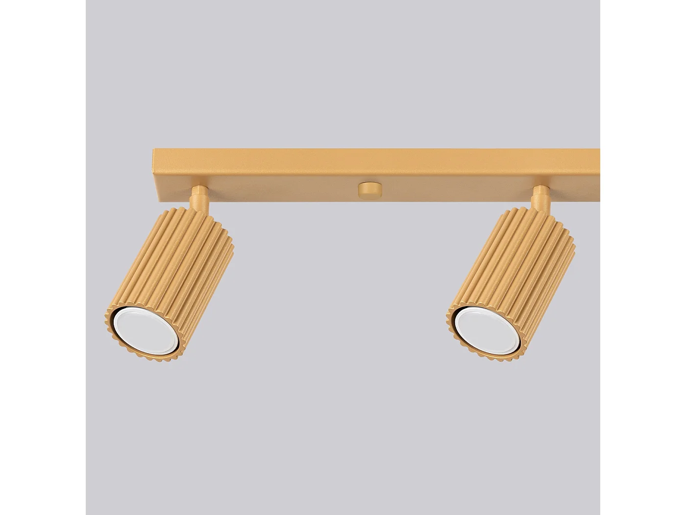 Deckenleuchte Karbon Minimalistisch Aus  Aluminium - 4 Lichtquellen - L.81 X H. Cm - Golden
