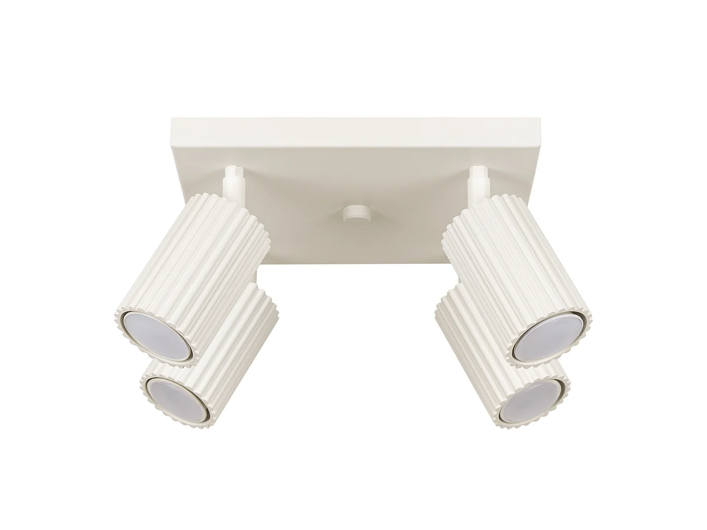 Lámpara de techo KARBON minimalista de aluminio - 4 fuentes luminosas - L.25 x A.16,5 cm - beige